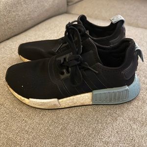 Well worn and used women’s Adidas NMD sneakers, Size 6